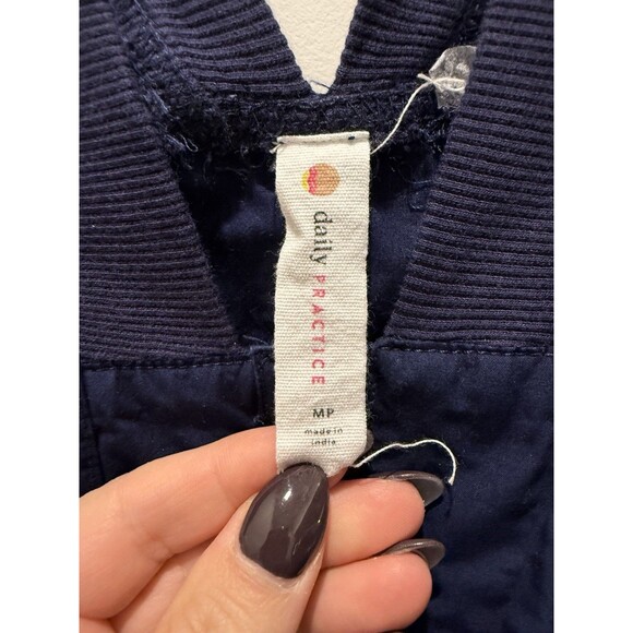 Daily Practice by Anthropologie Zip-Front Jumpsuit Sleeveless Pocket MP Blue - Picture 6 of 9